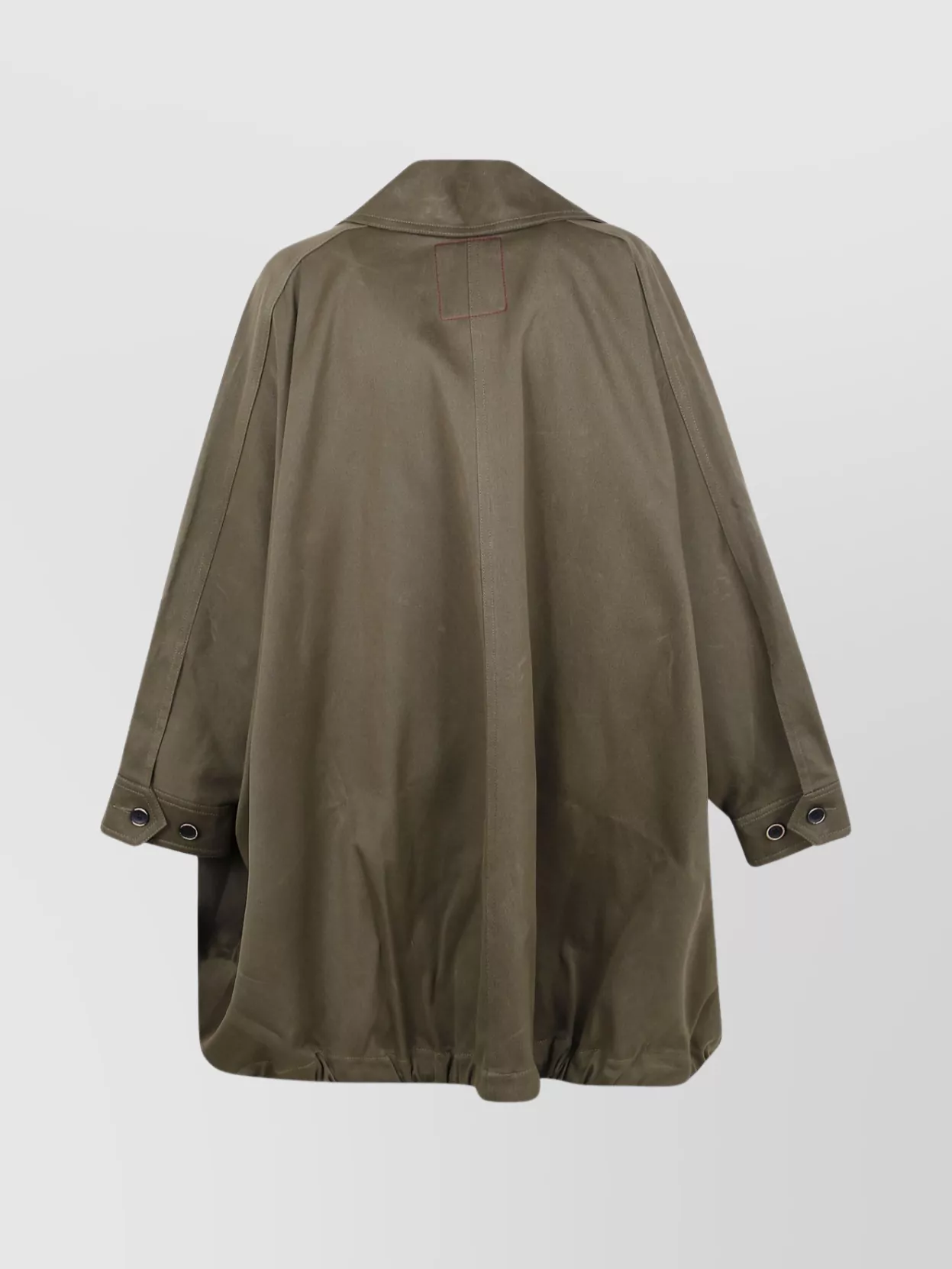 Uma Wang Asymmetric Hem Double Breasted Jacket In Green