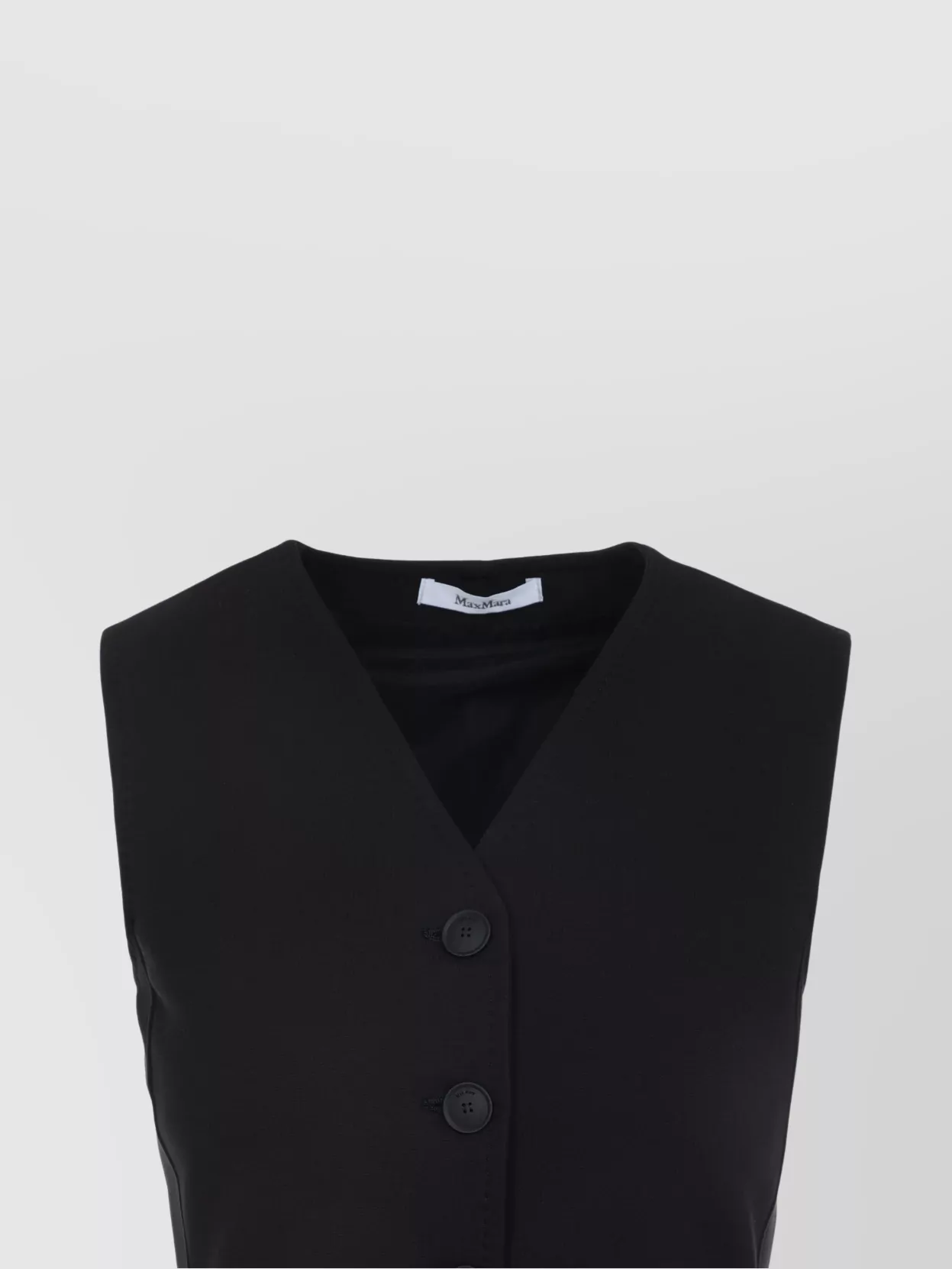 Max Mara Fornovo Sleeveless V-Neck Tailored Gilet