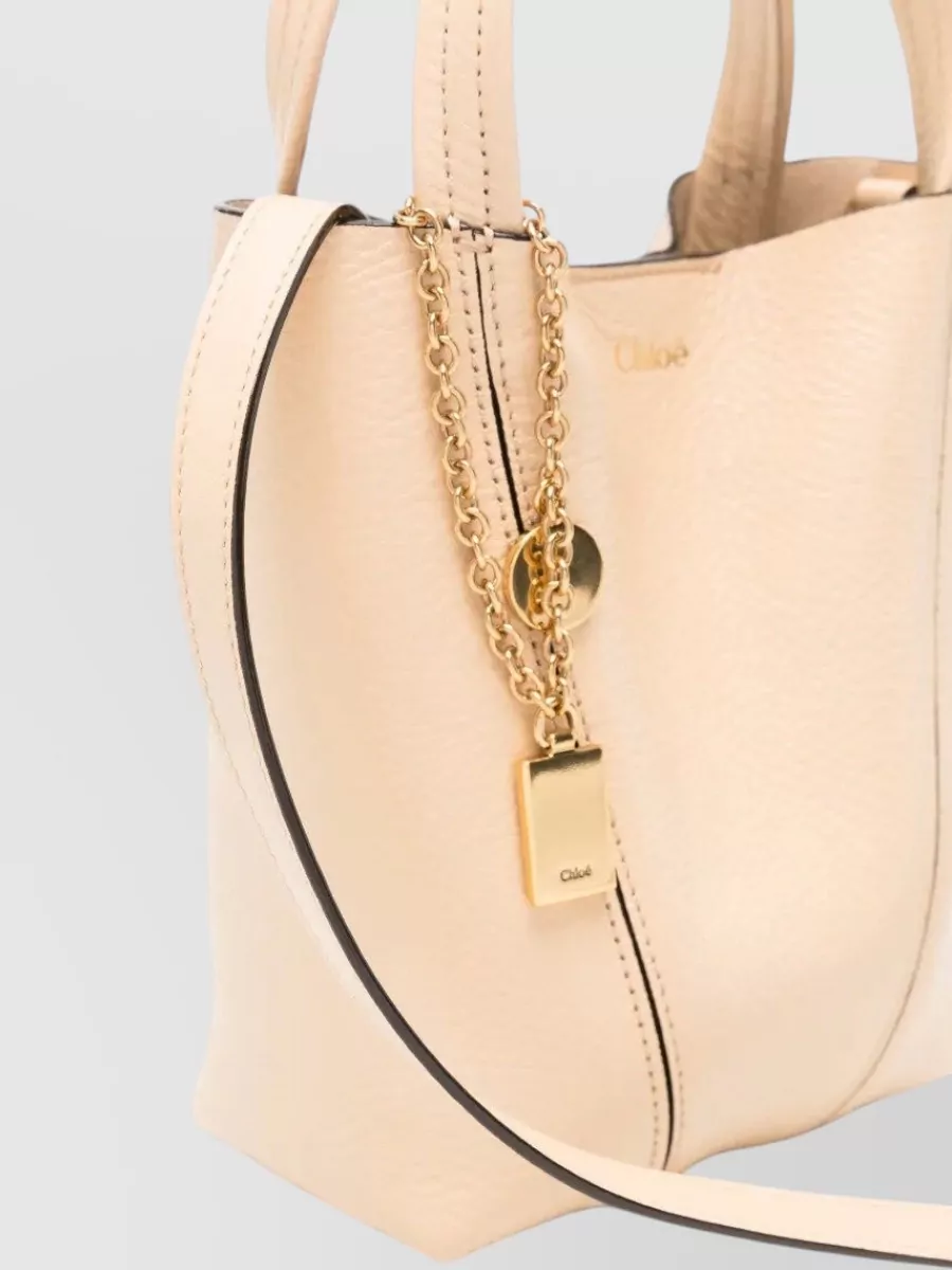 Chloé Chloé Spin Small Leather Bucket Bag