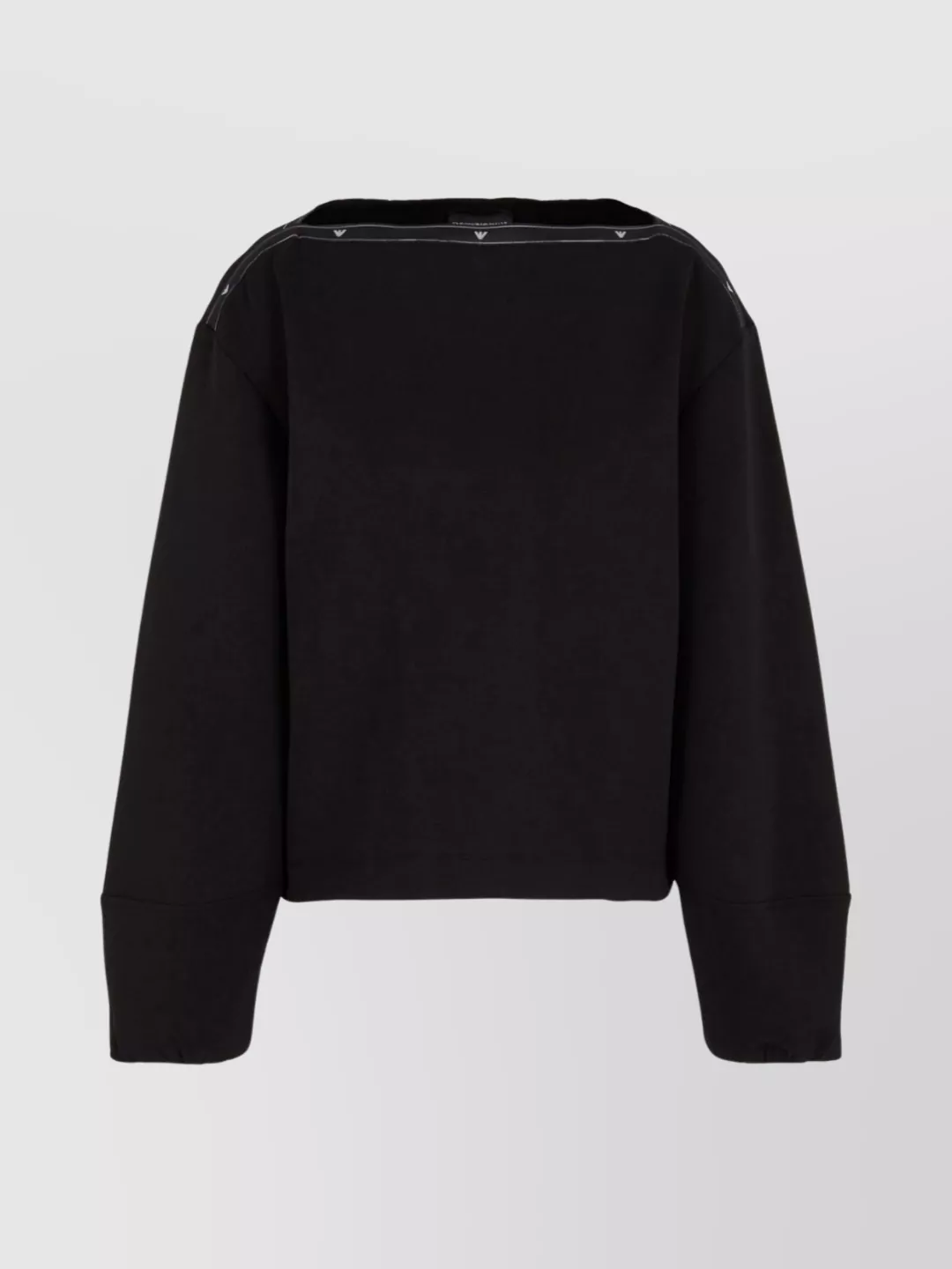 Emporio Armani Cotton Blend Boat Neck Sweatshirt
