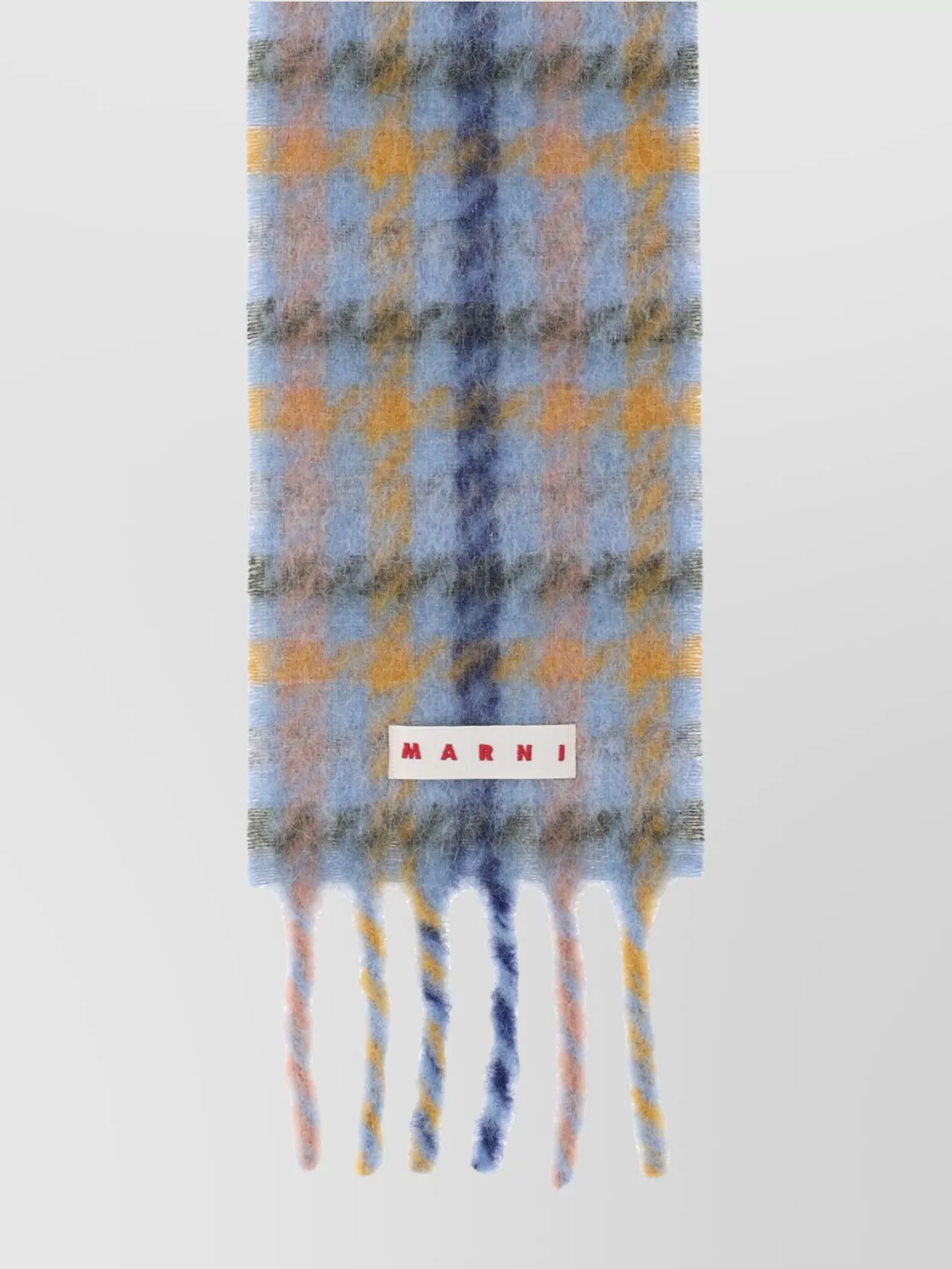Marni Luxurious Scarf With Soft Texture And Fringed Ends