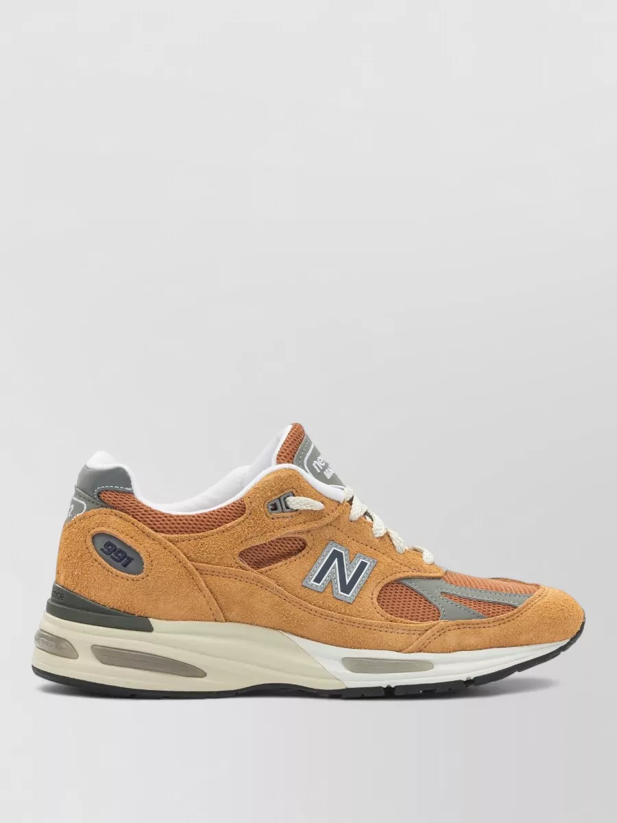 New Balance Uk 991V2 Suede Mesh Sneakers