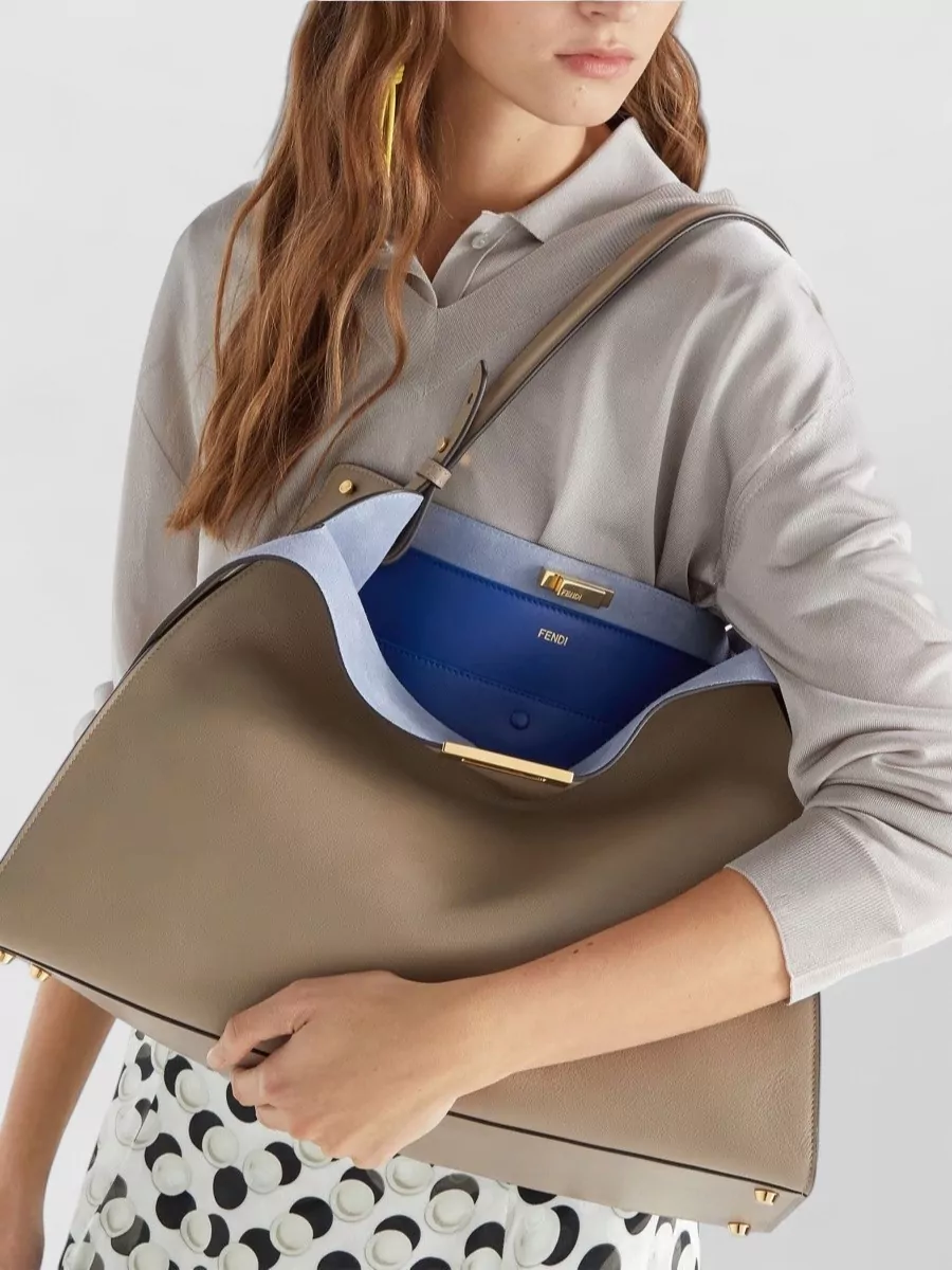 Fendi Large Leather Shoulder Bag