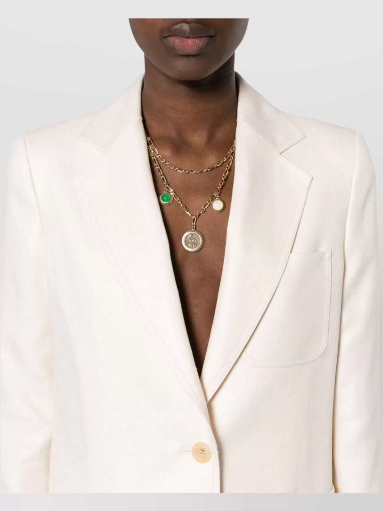 Max Mara Linen single-breasted blazer jacket | The Fashion
