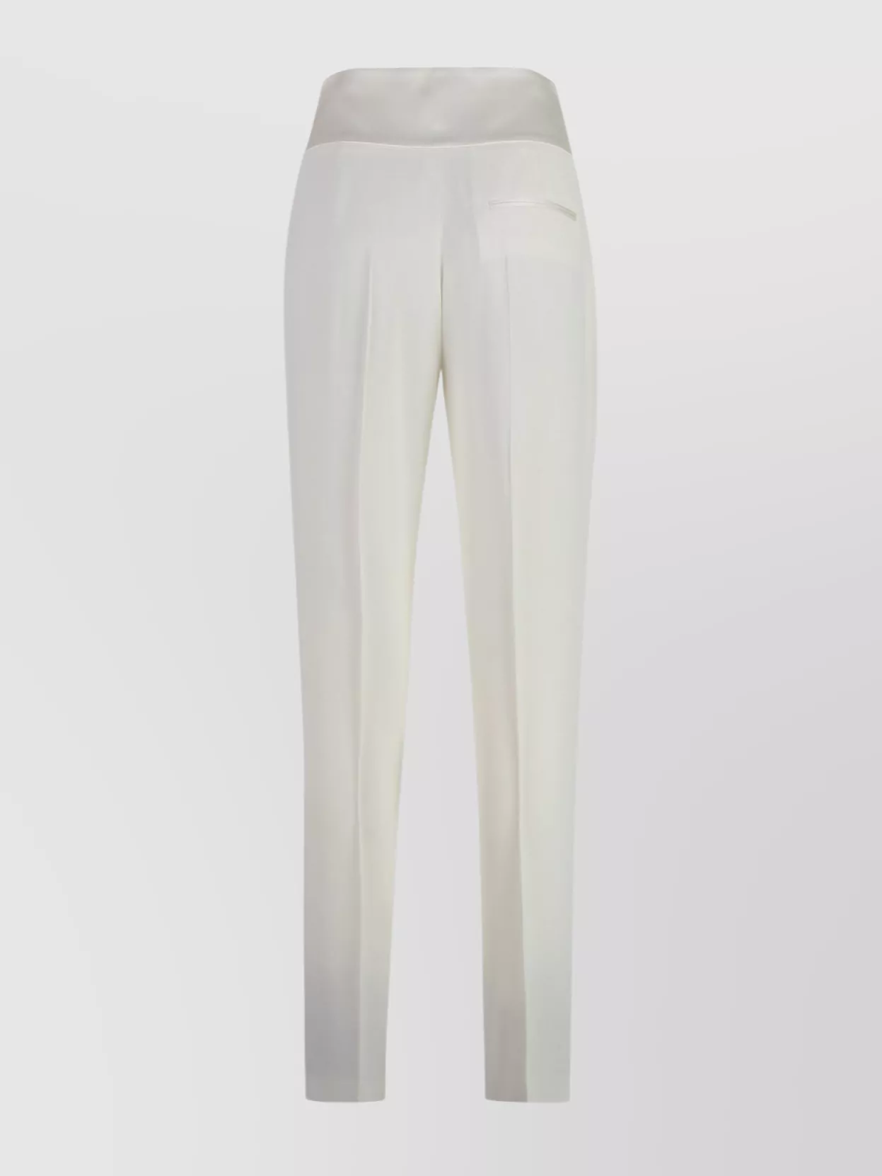 Boss Straight-Leg Trousers With Buttoned Cuffs And Pleats