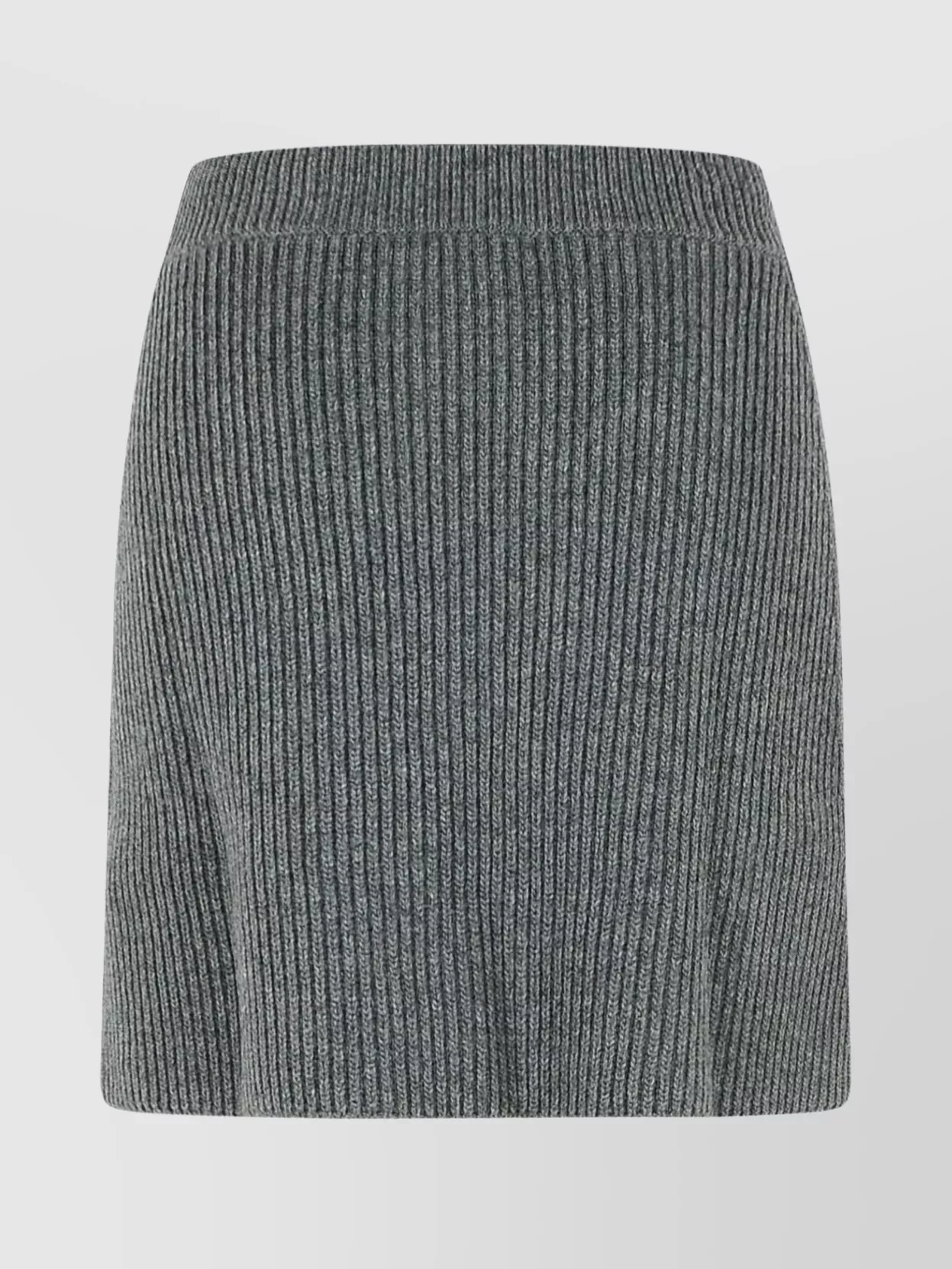Jil Sander Wool High Waist Miniskirt