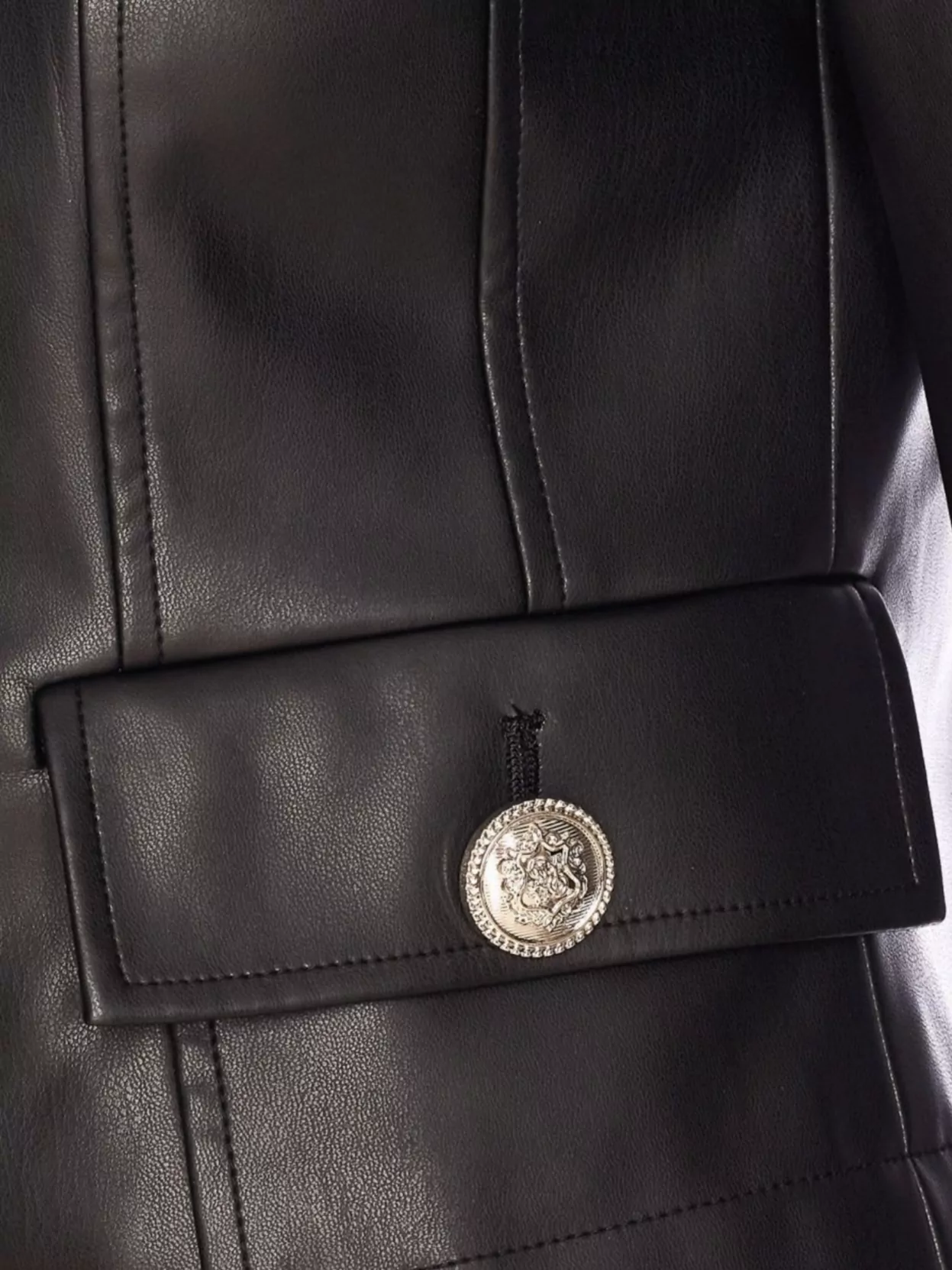 Liu •jo Jacket Crewneck Buttoned Flap Pockets