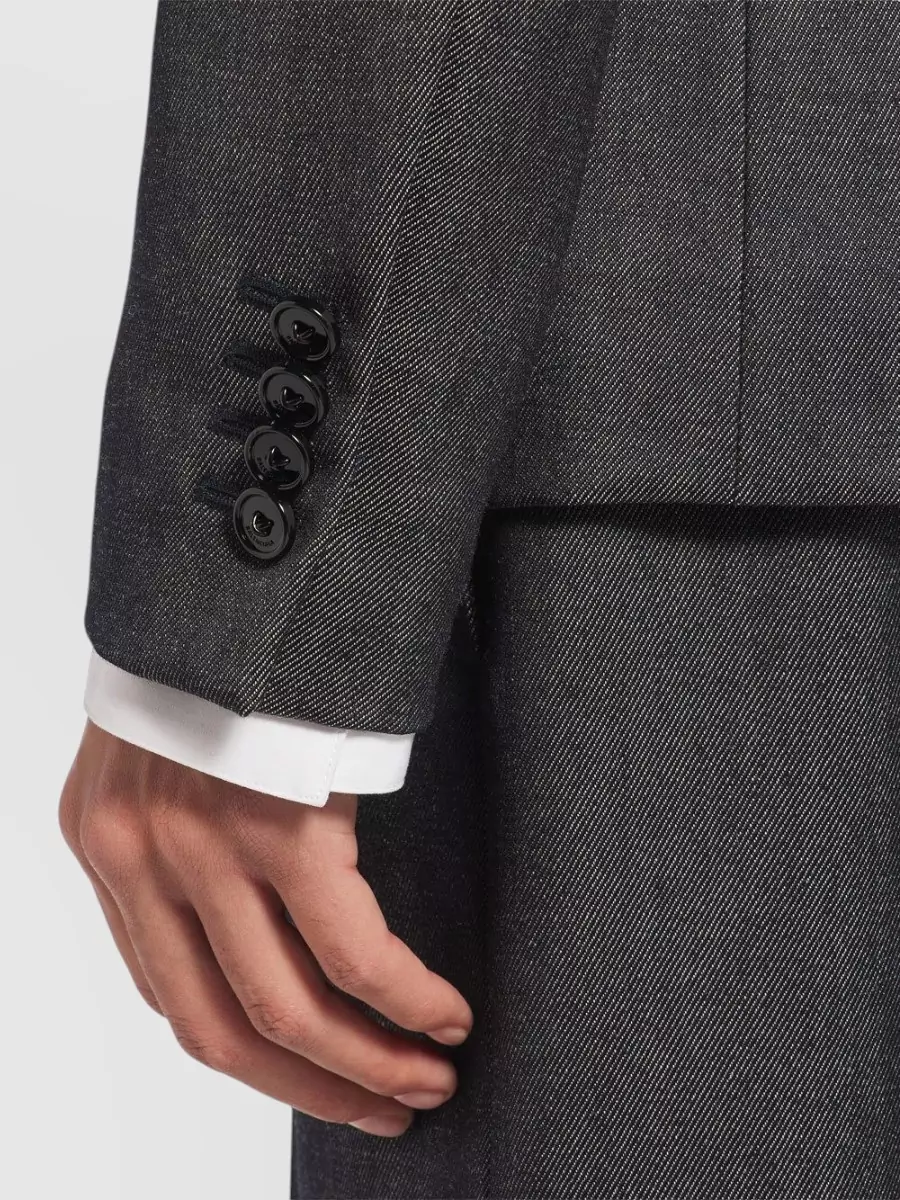Balenciaga Wool Double-Breasted Tailored Blazer