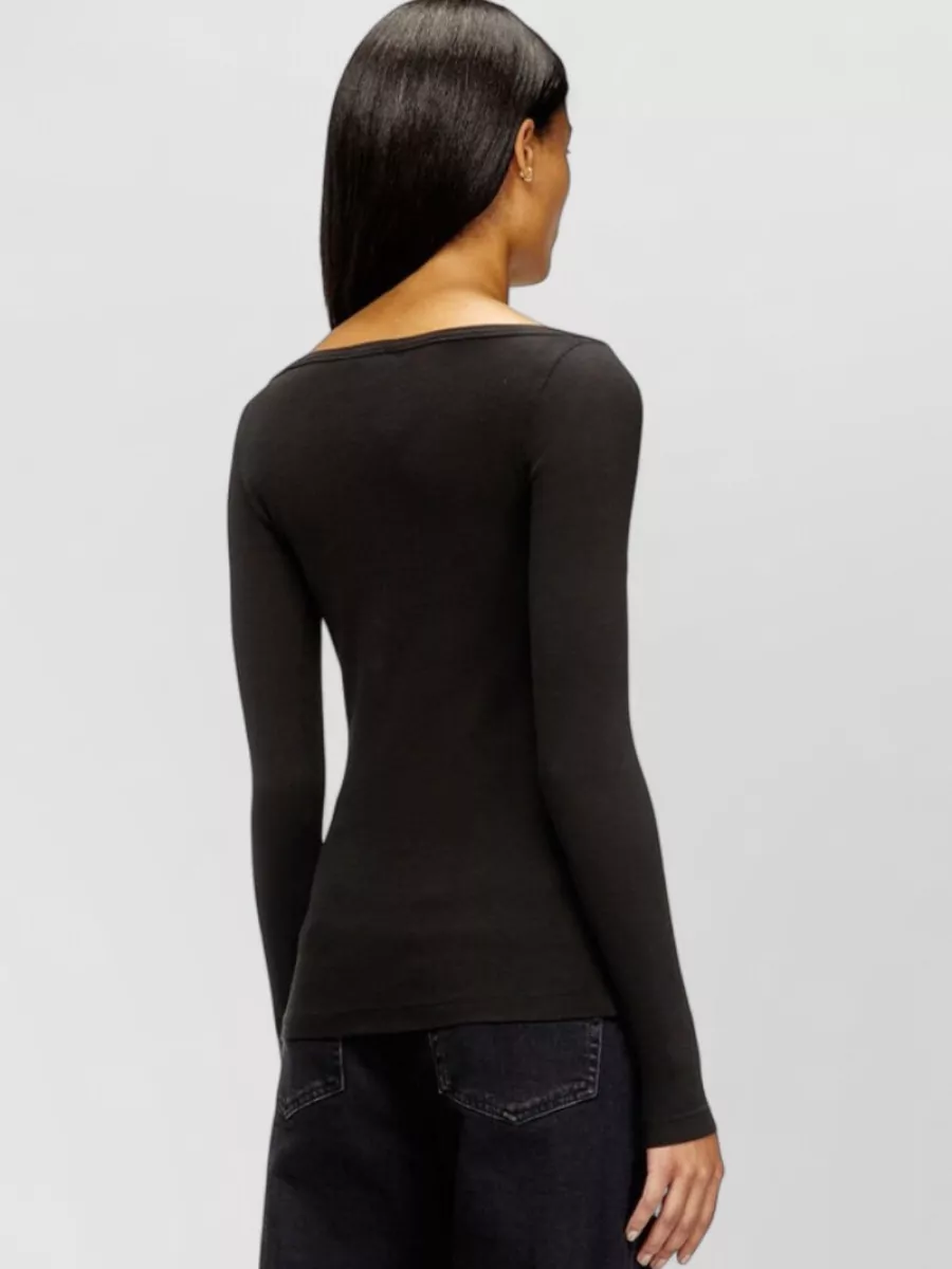 Diesel Cotton Fine-Knit Slim-Fit Long-Sleeve Top