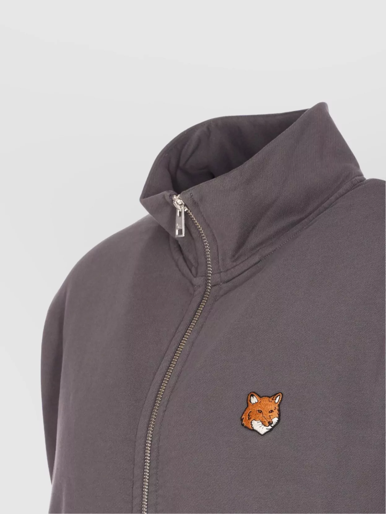 Maison Kitsuné Fox Head High Neck Long Sleeve Sweatshirt