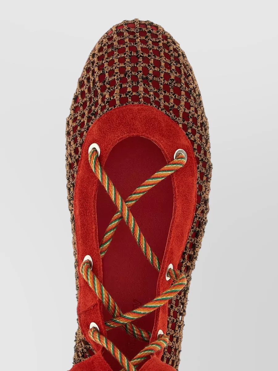 Kiko Kostadinov Mesh And Suede Ankle Boots