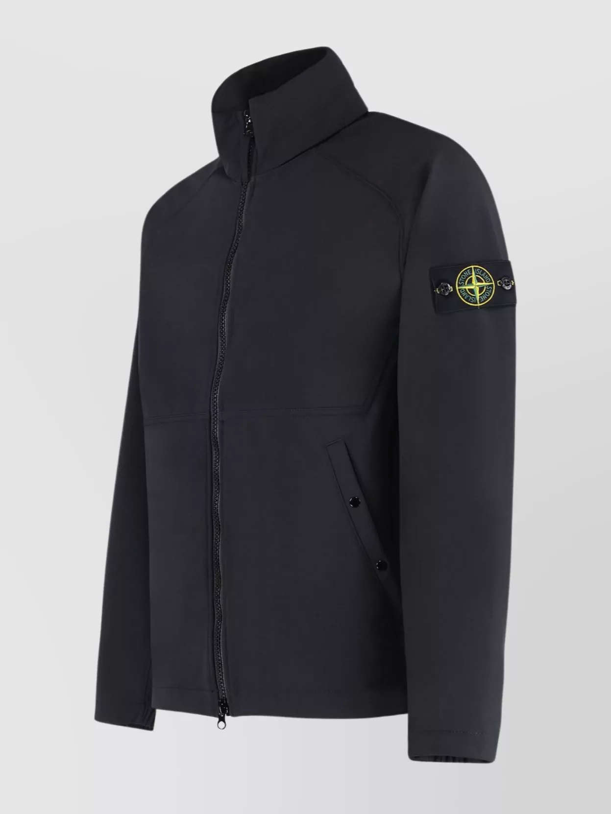Stone Island Coat Technical Fabric Drawstring Adjustable