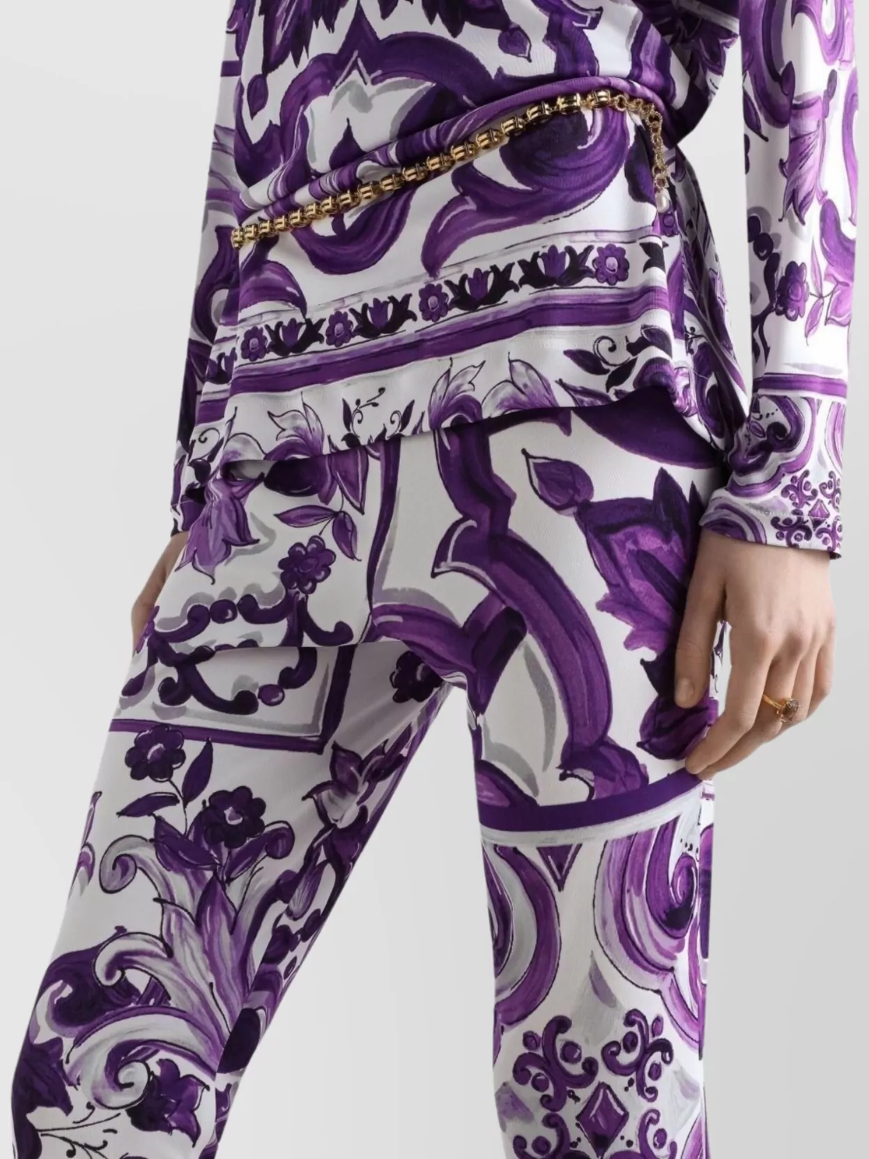 Dolce&Gabbana Maiolica Print Trousers
