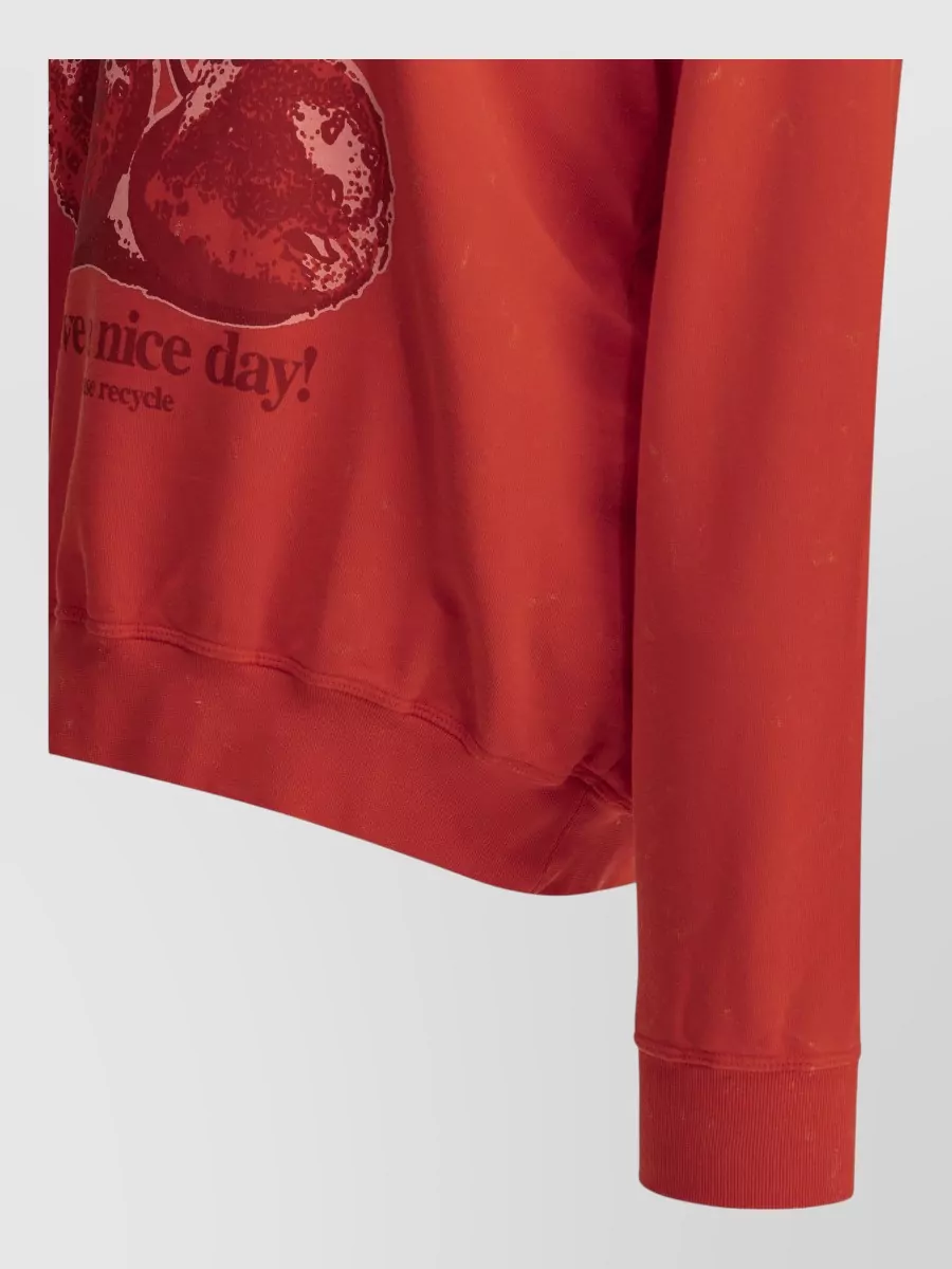 Ganni Cherry Organic Cotton Printed Sweater