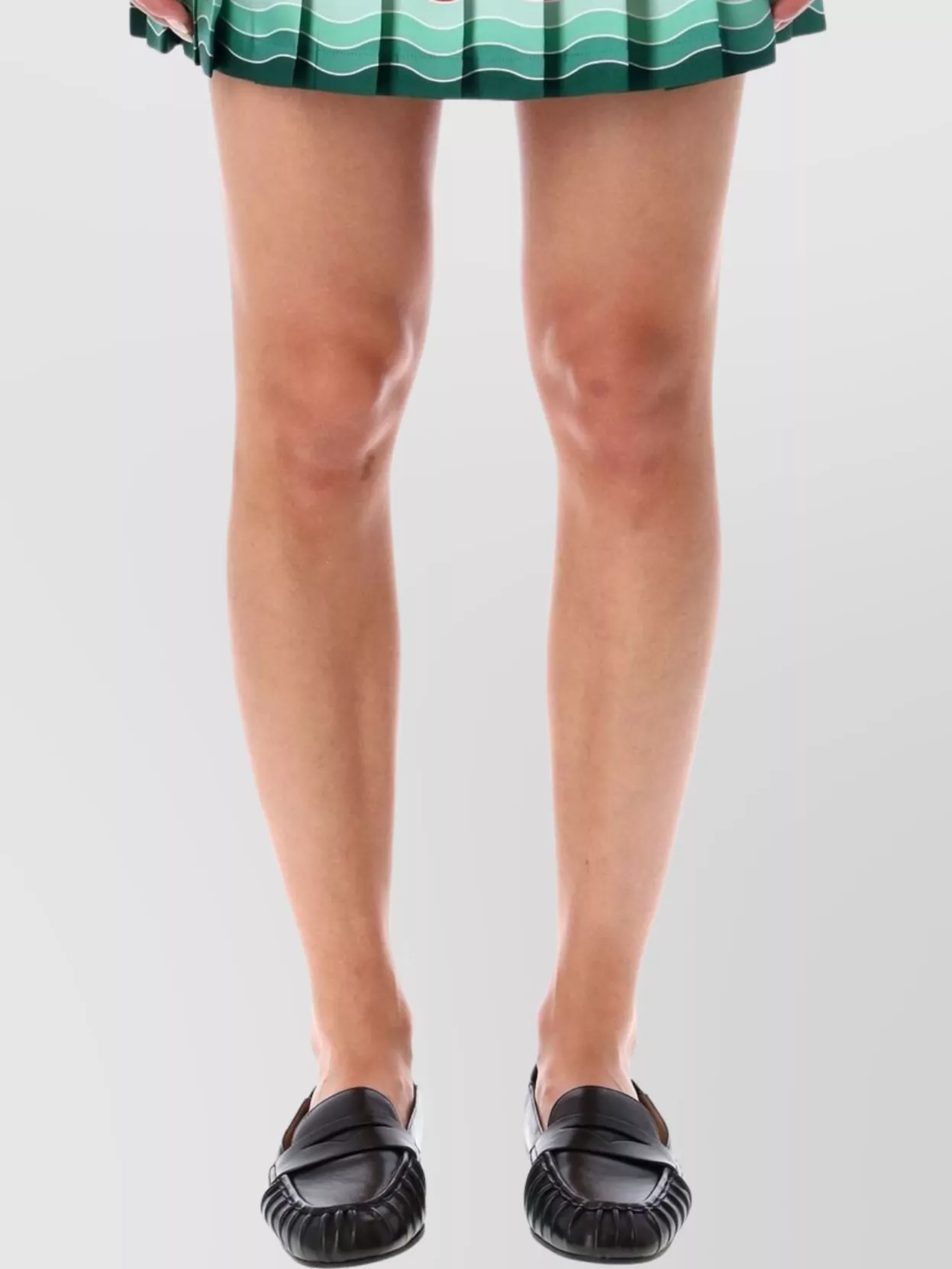Casablanca Mini Skirt With Pleated Design And Color Block