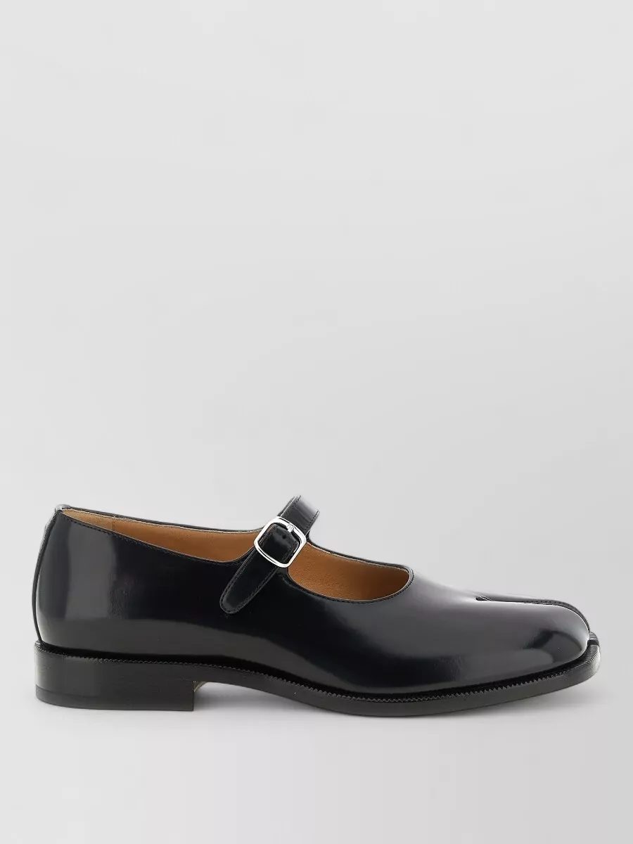 Maison Margiela Leather Mary Jane Monk Shoes