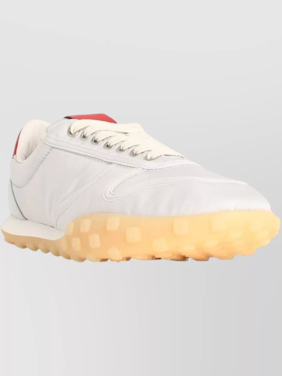 Jil Sander Nylon Nappa Leather Low Top Sneakers