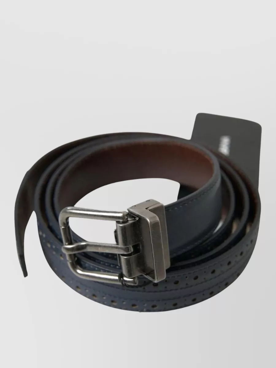 Dolce&Gabbana Leather Perforated Belt