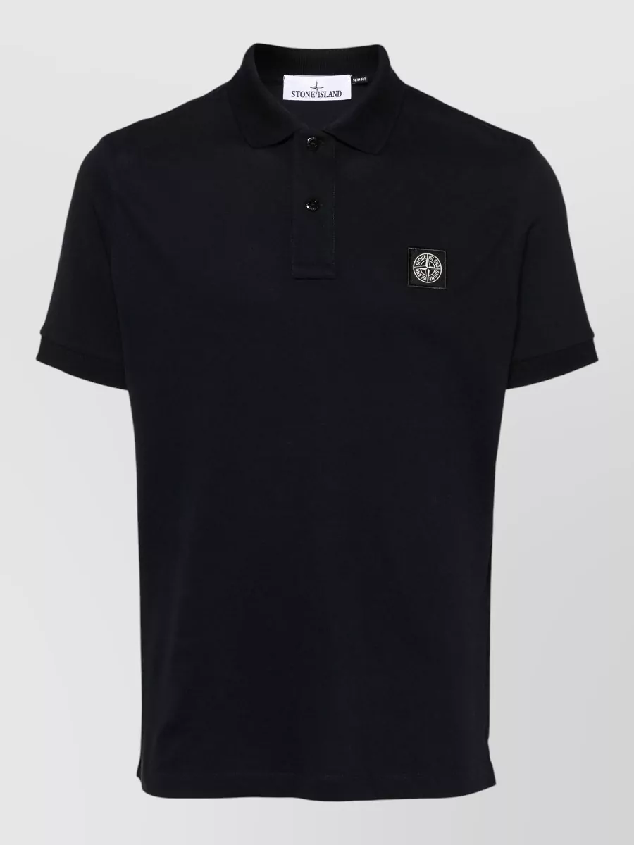 Stone Island slim-fit cotton polo shirt