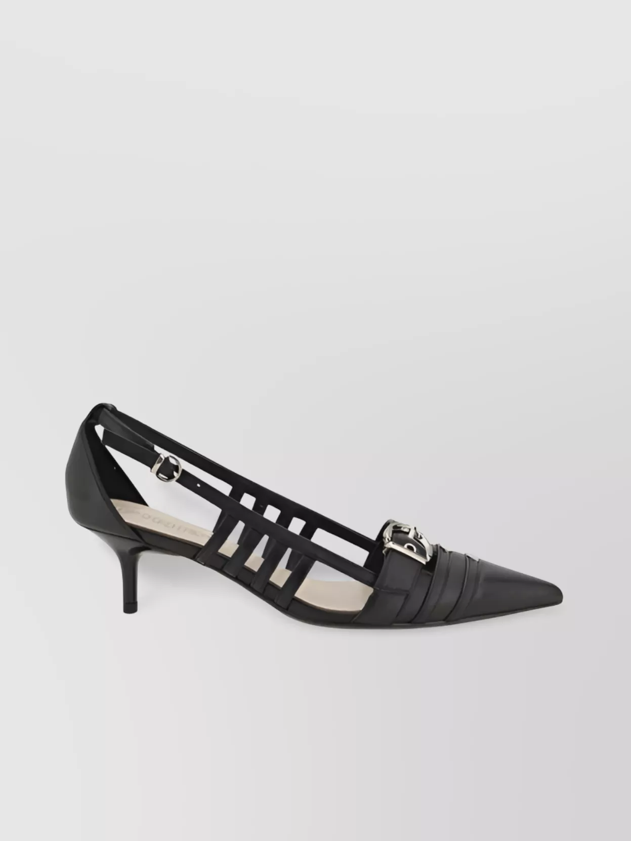 Shop Pinko Studded Slingback Leather Heel Pumps