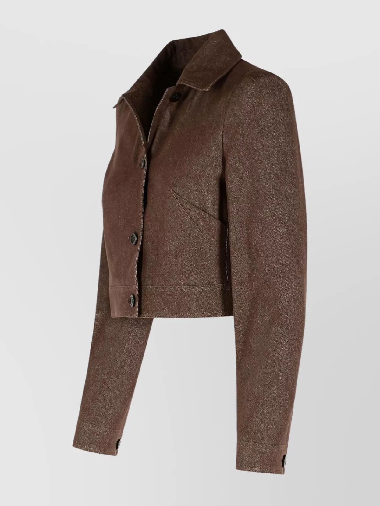 Max Mara Belted Jacket With Buttoned Cuffs And Epaulettes