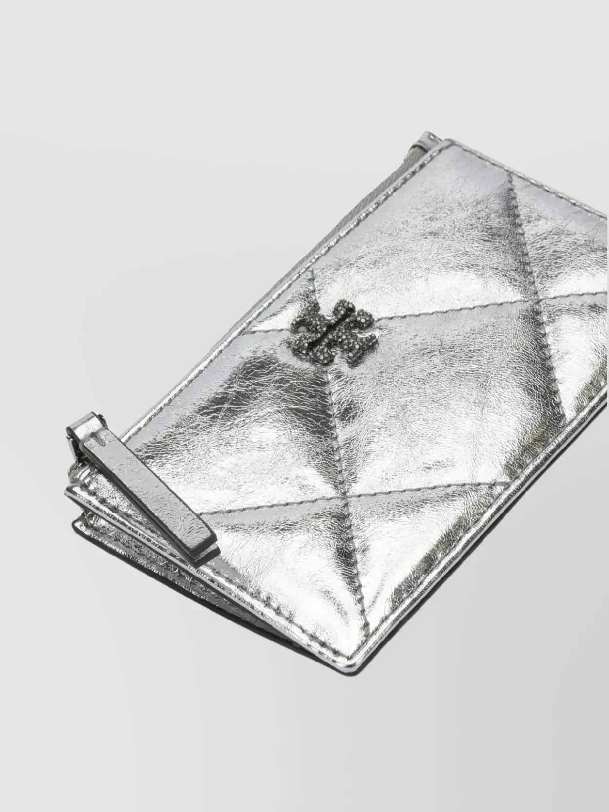 Tory Burch Metallic Quilted Wallets And Card Holders