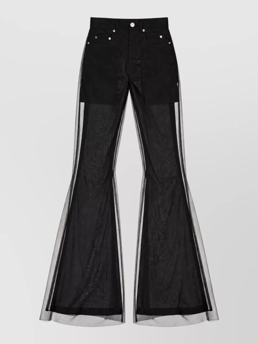 Rick Owens Nylon bootcut trousers