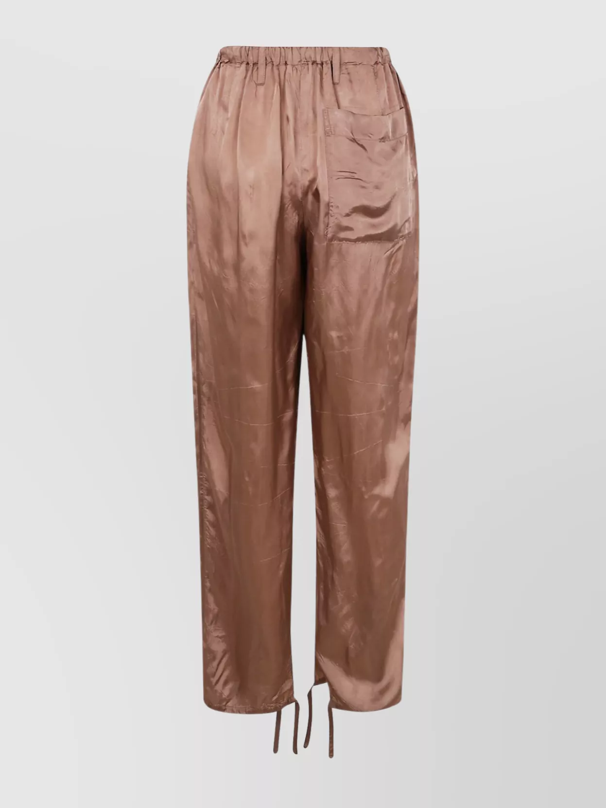 Dries Van Noten Relaxed Fit Trousers Ankle Ties In Pink