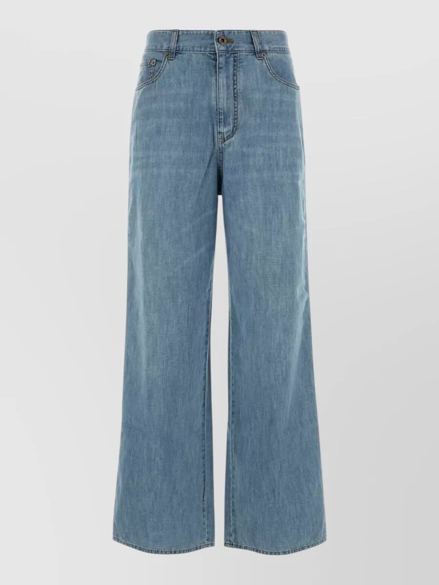 Miu Miu chambray straight-leg jeans