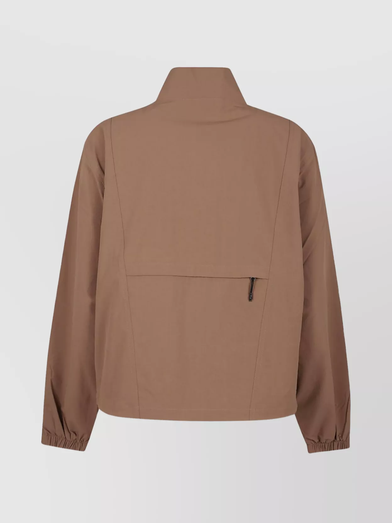 The North Face Dome Wind Jacket With High Collar And Side Pockets In Brown