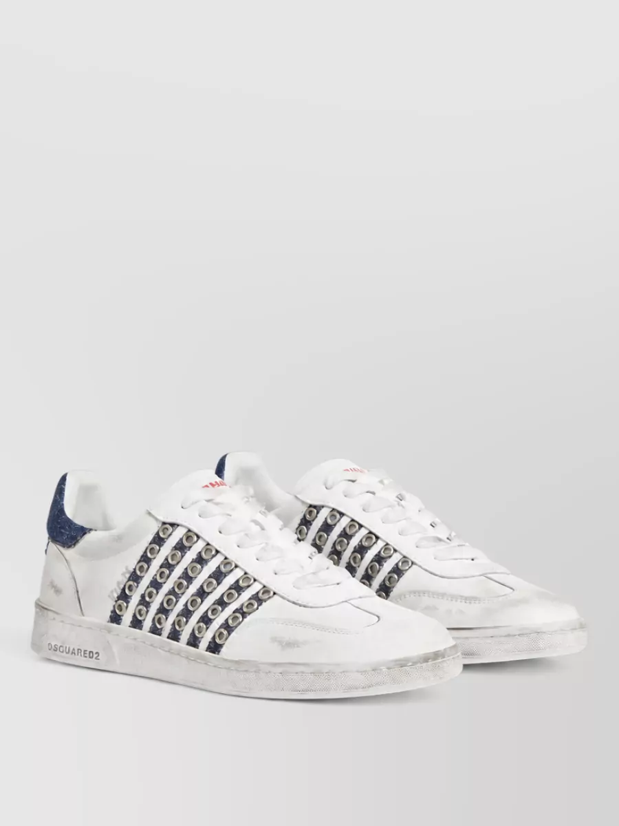 Dsquared2 leather low-top sneakers