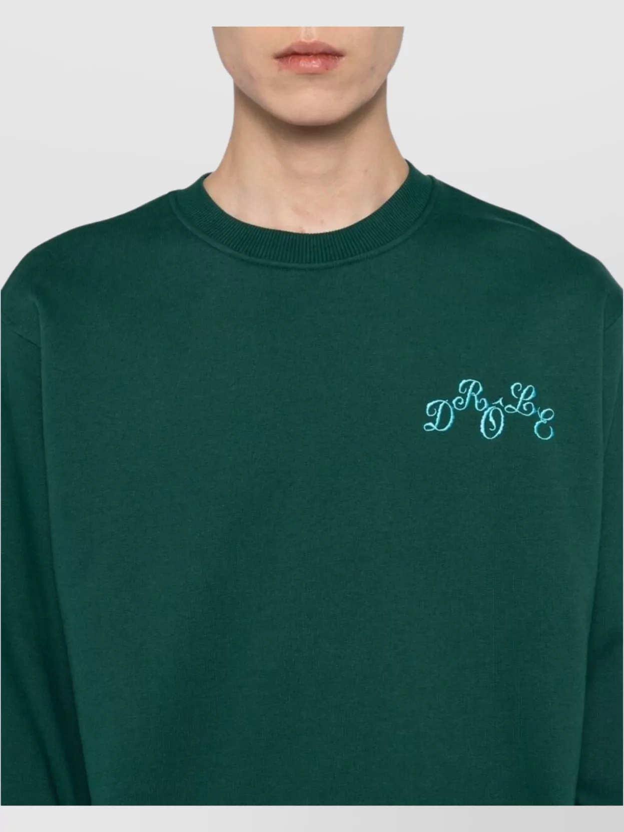 Drôle De Monsieur Graphic Crew Neck Sweatshirt With Long Sleeves