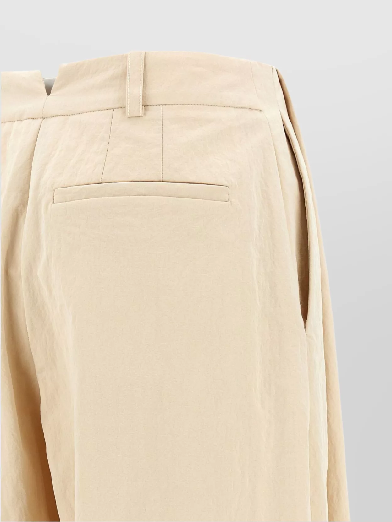 Jacquemus The Pleated Cuffs Belted Pockets Trousers