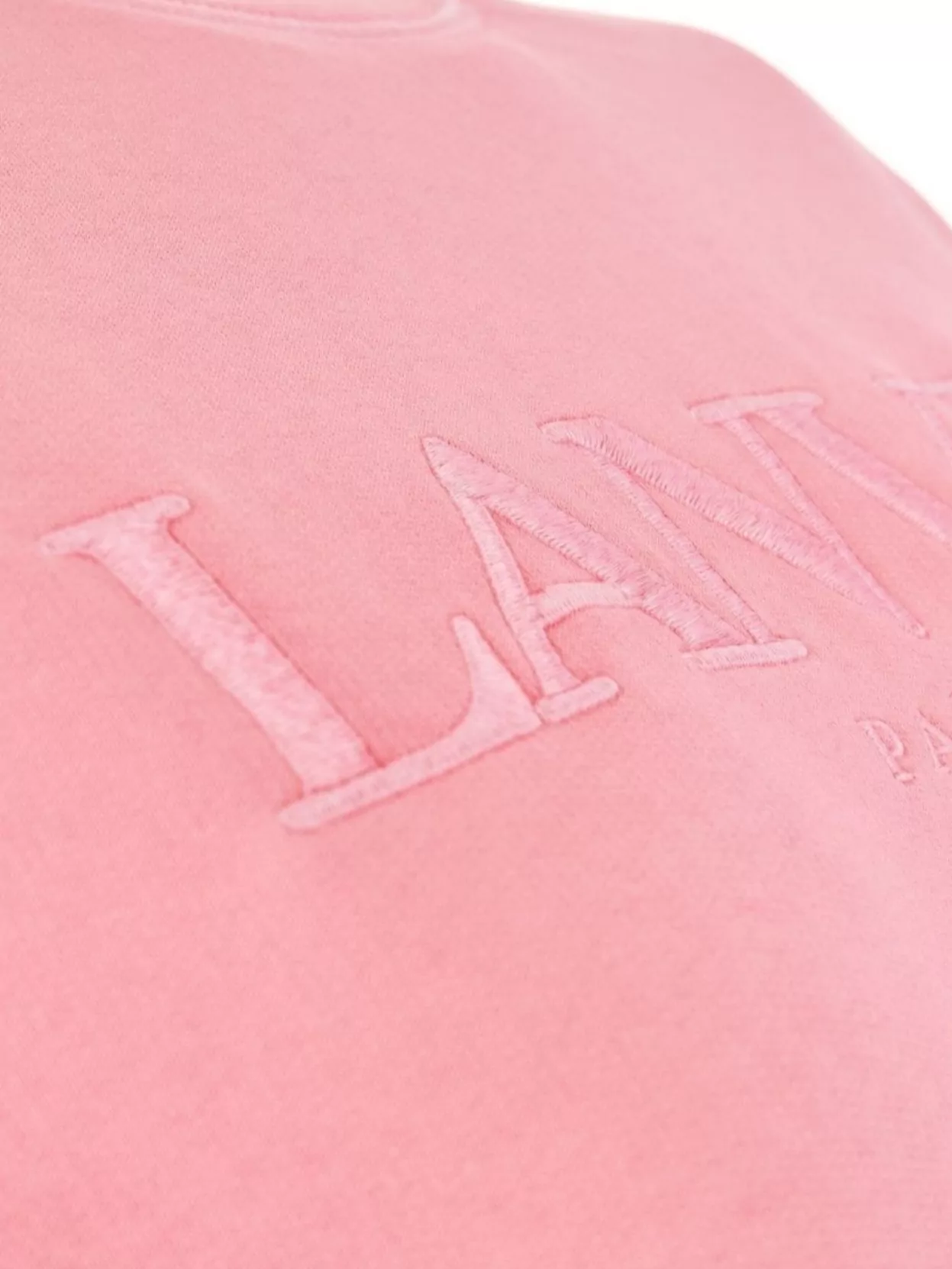 Lanvin Cotton Oversize Crew-Neck Sweatshirt With Ribbed Cuffs