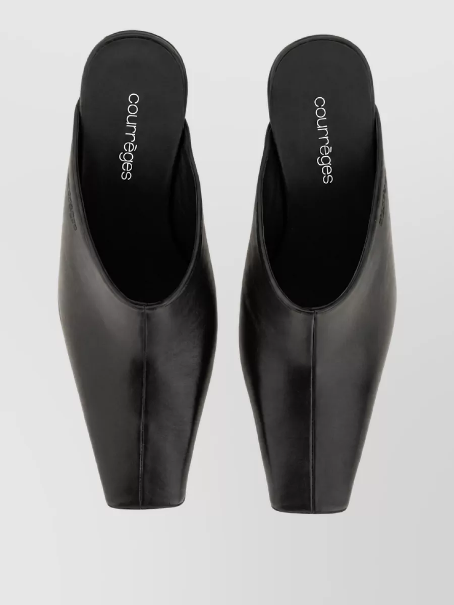 Courrèges Leather Mules