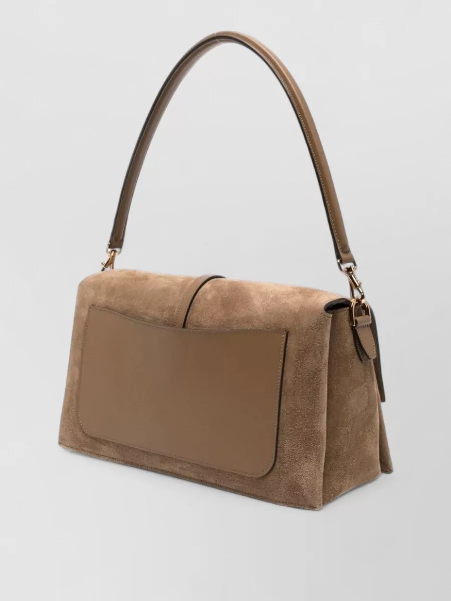 Tod's T Timeless Suede Clutch Bag