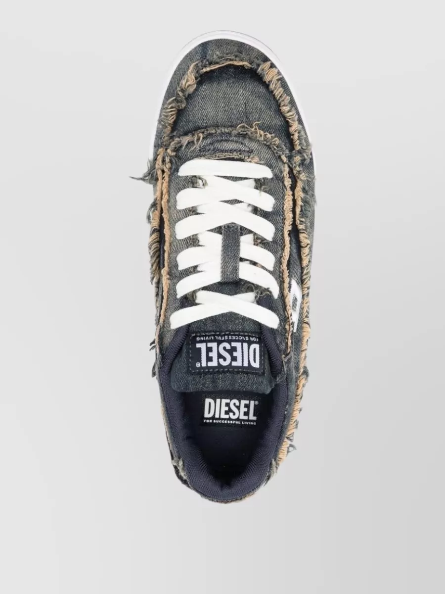 Diesel Low Top Sneakers Round Toe Flat Sole