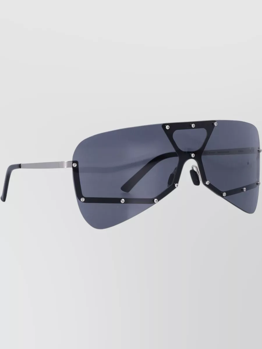 Rick Owens Stainless Steel Shield Sunglasses