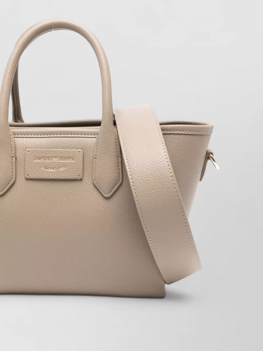 Emporio Armani Grained Mini Tote Bag