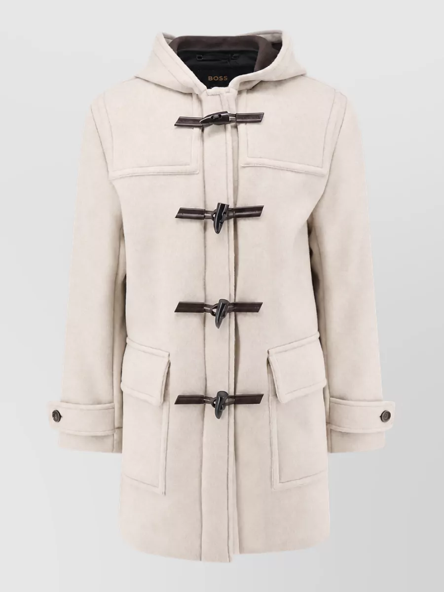 Boss Cashmere virgin wool hooded lightweight jacket