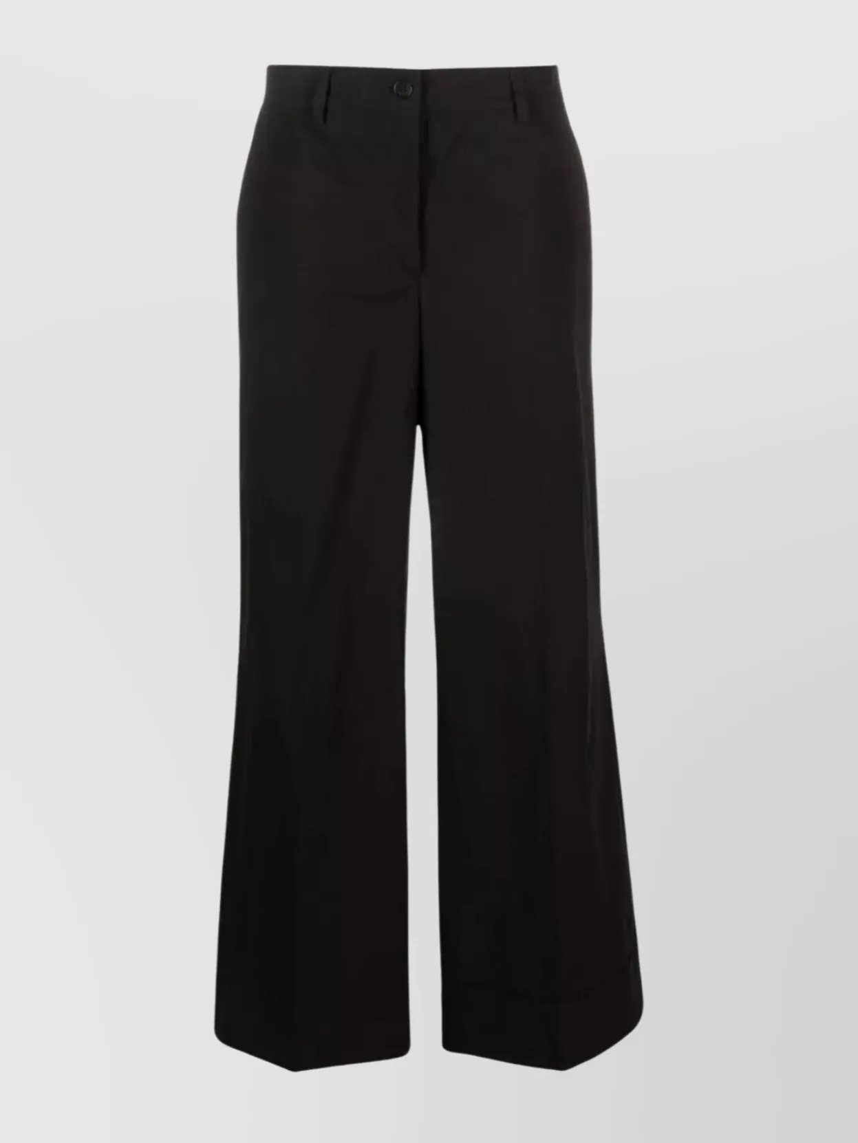 P.a.r.o.s.h Wide-leg Trousers Back Pockets In Black