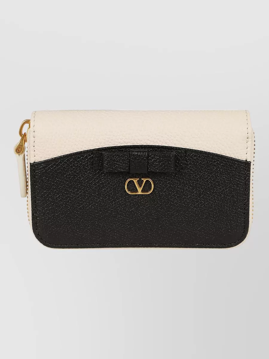 Valentino Garavani leather zip-around wallet