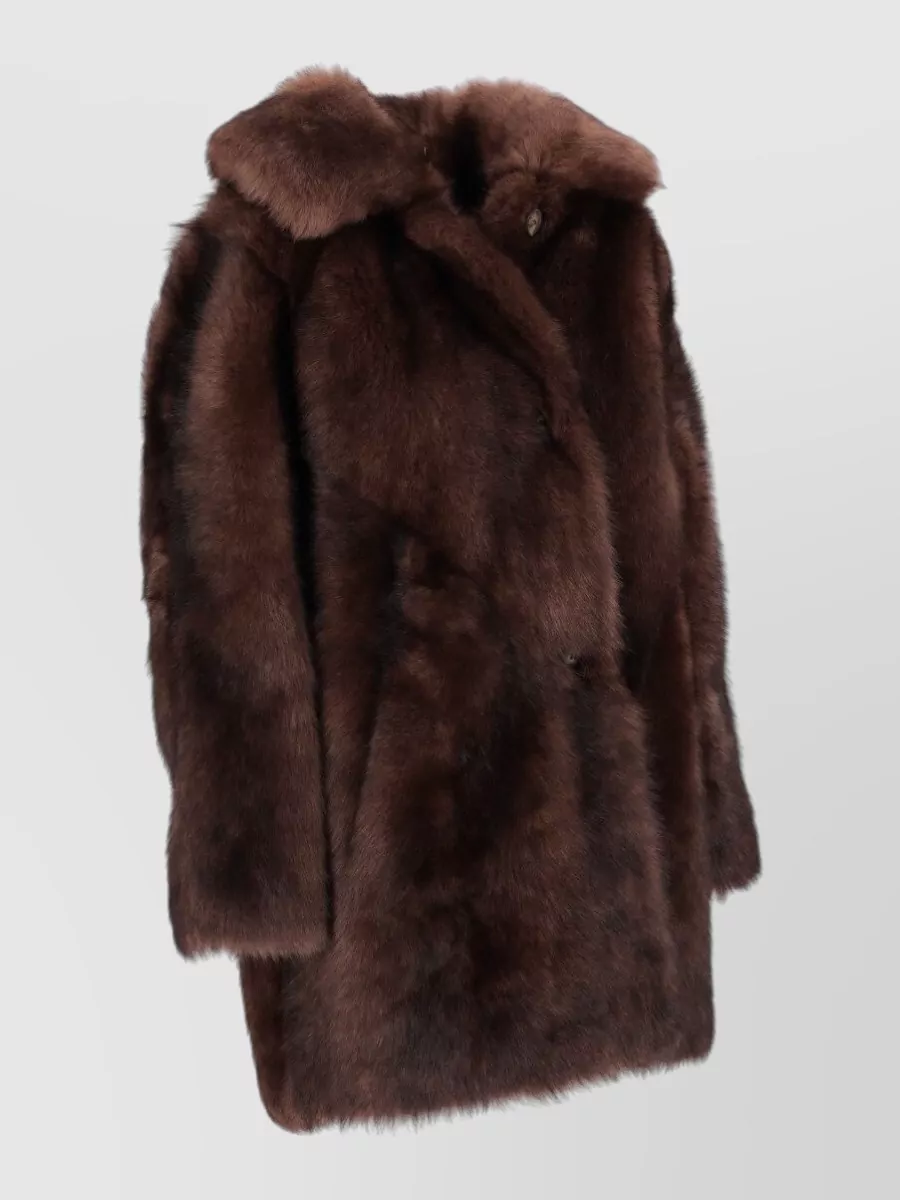 La Rose Faux Fur Coat