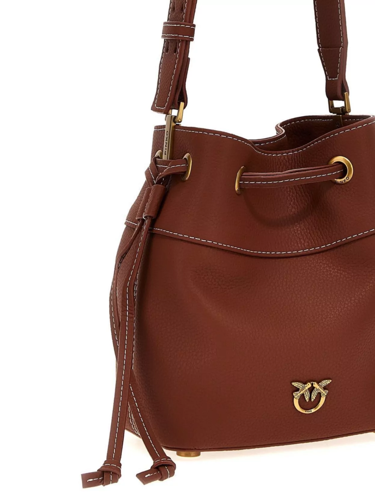 Pinko Textured Finish Bucket Bag