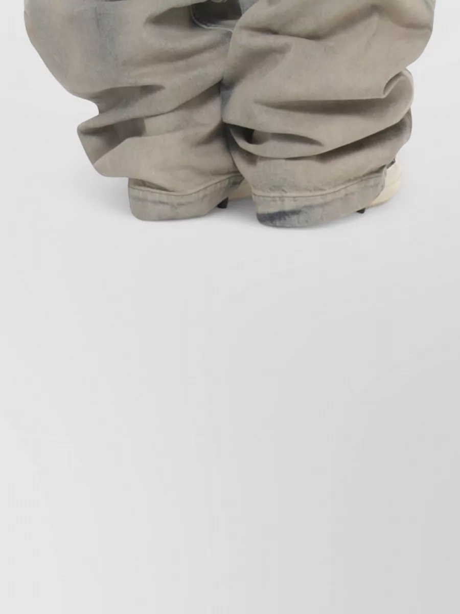 Rick Owens Drkshdw High Neck Metallic Finish Cotton Jacket