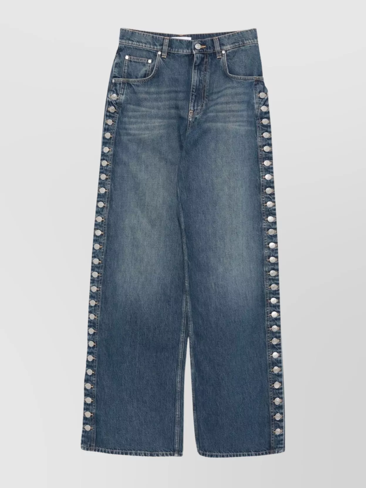 Stella Mccartney Loose Fit Denim Trousers In Blue