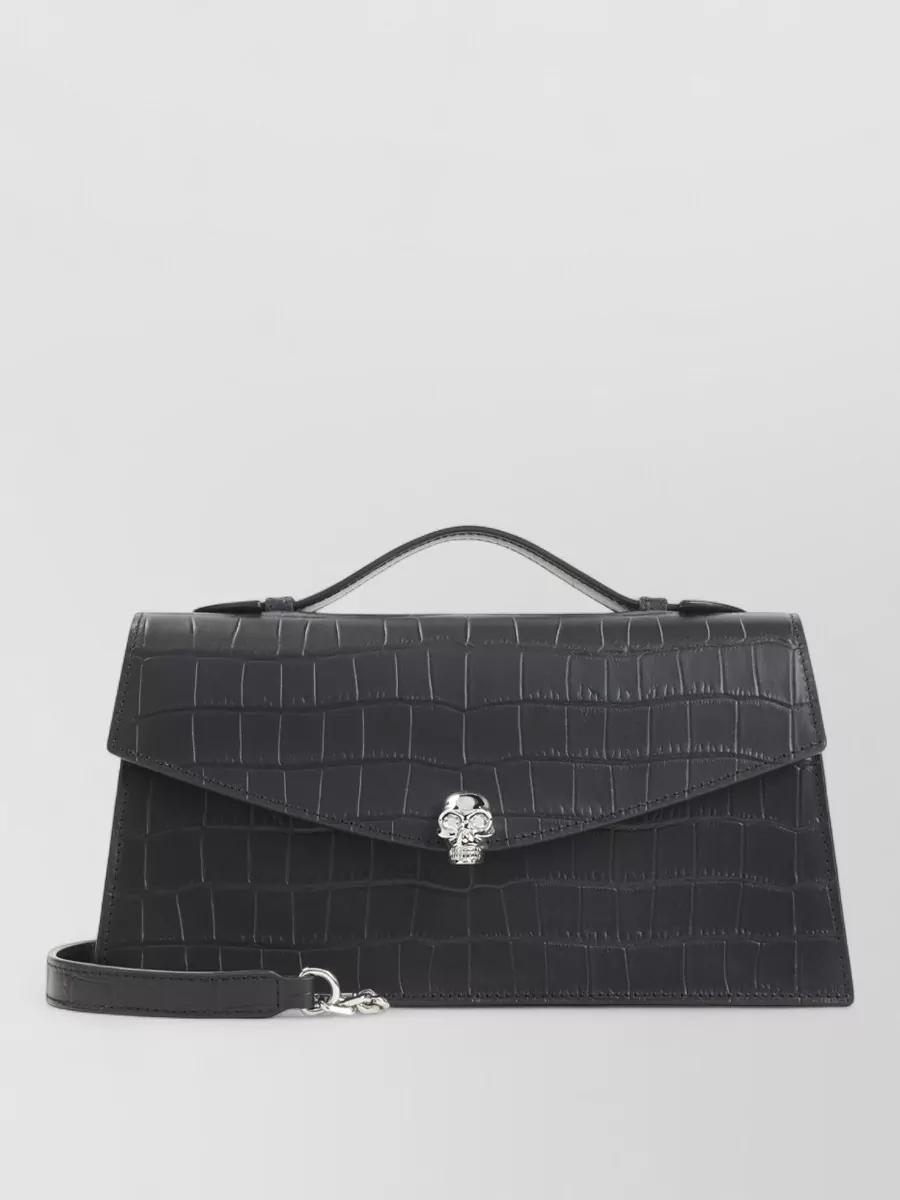 Alexander McQueen skull leather cross-body bag