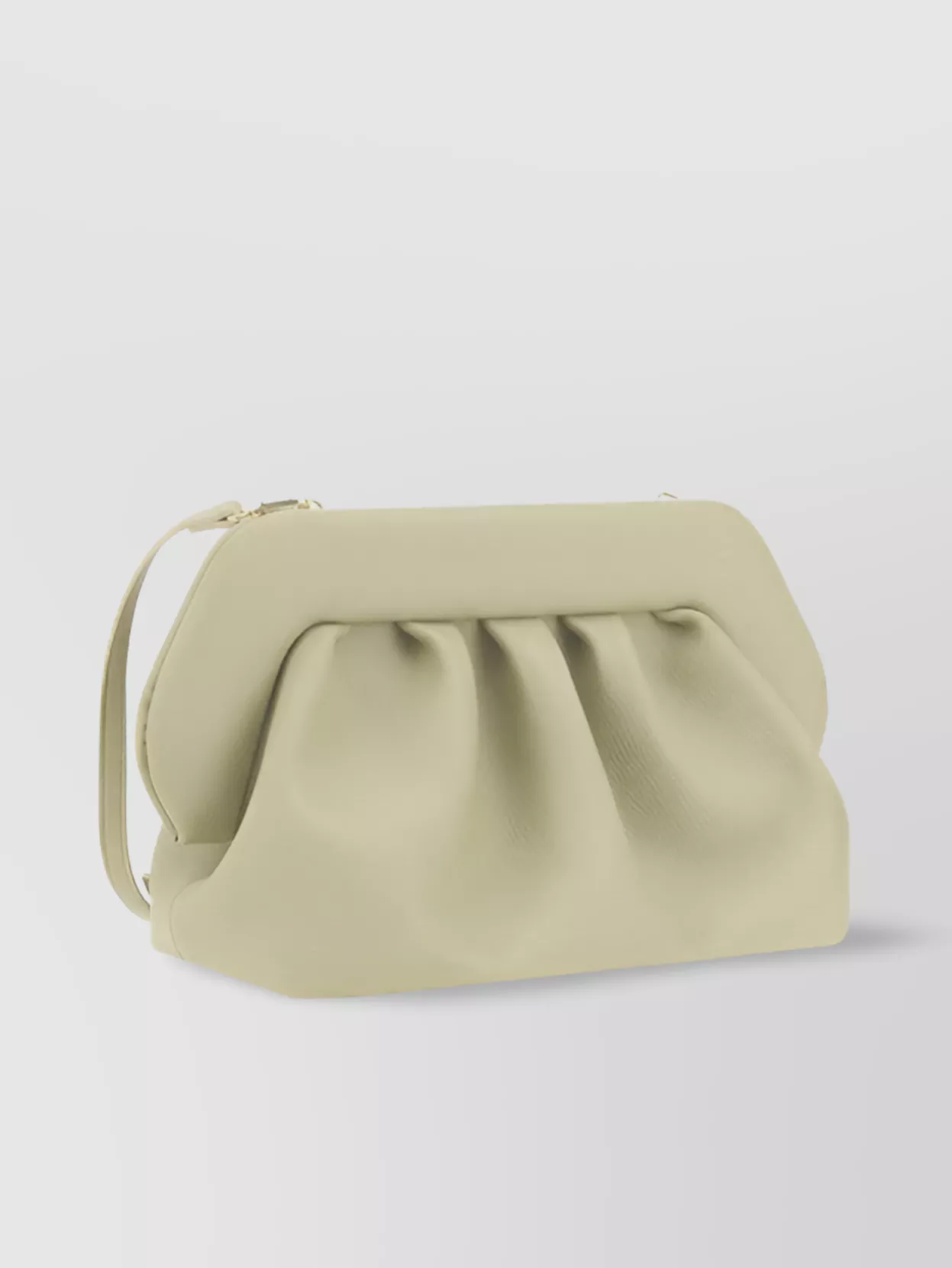 Themoirè Vegan Leather Pleated Clutch Bag