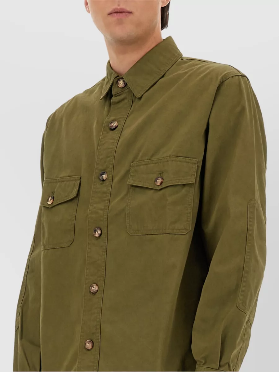 Saint Laurent Cotton Twill Overshirt