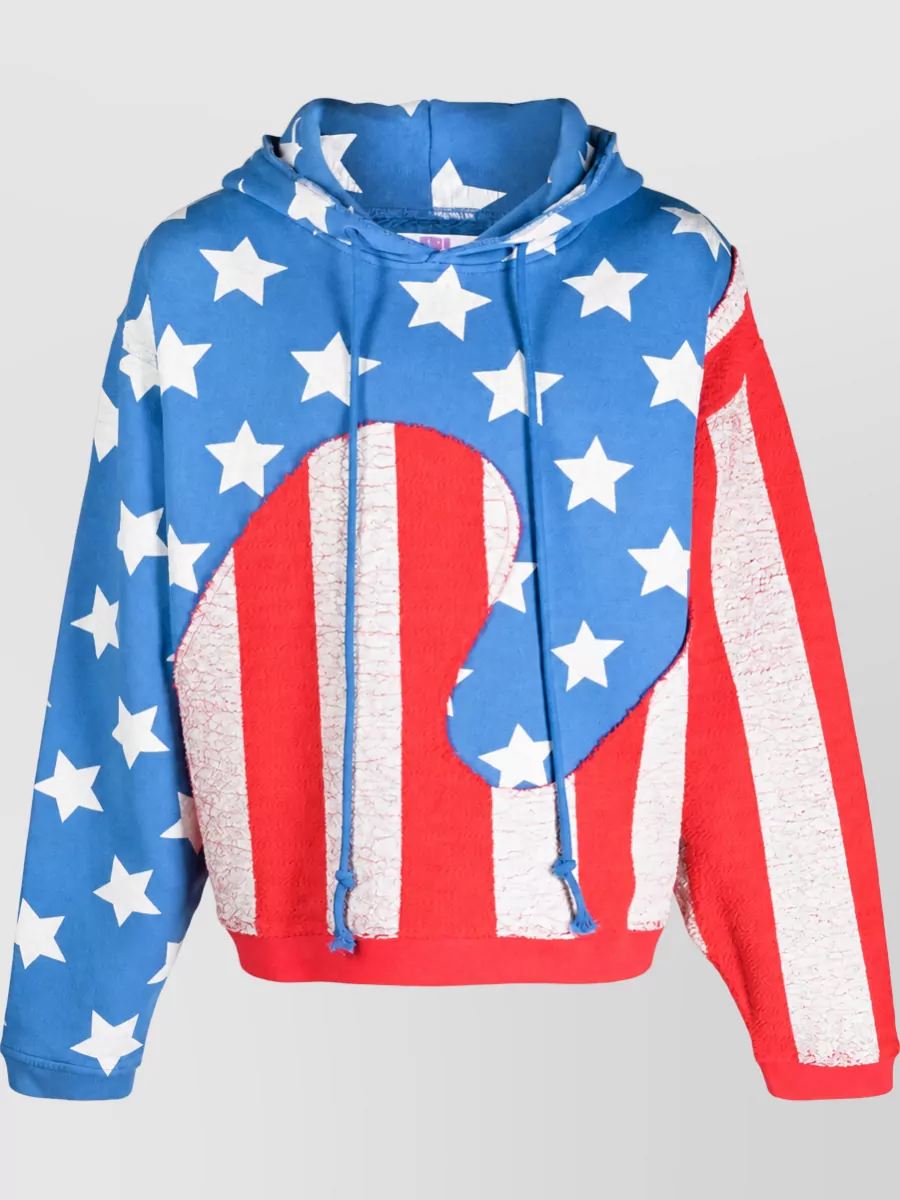 Erl stars and stripes swirl hoodie